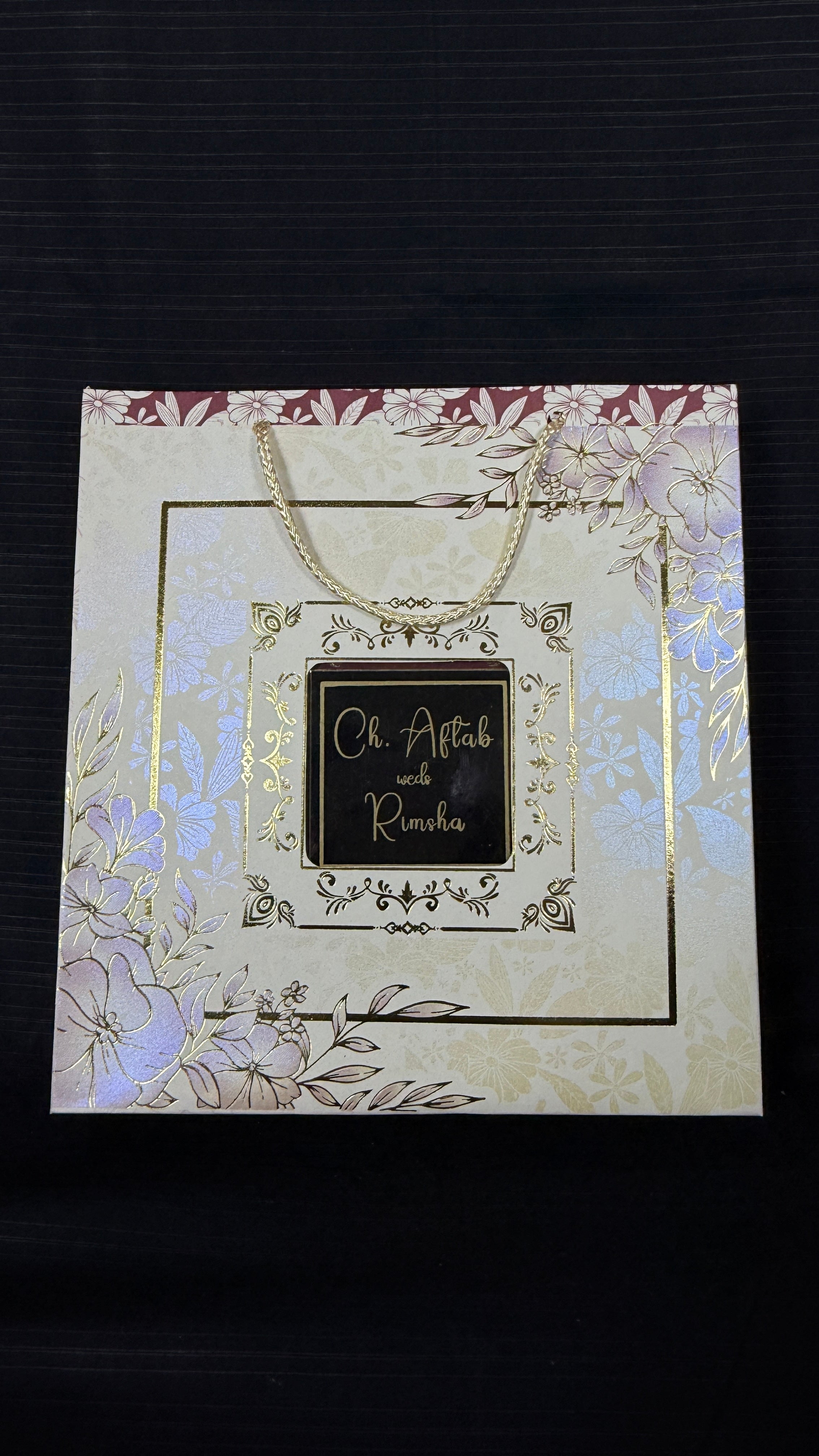 Acrylic invitation box