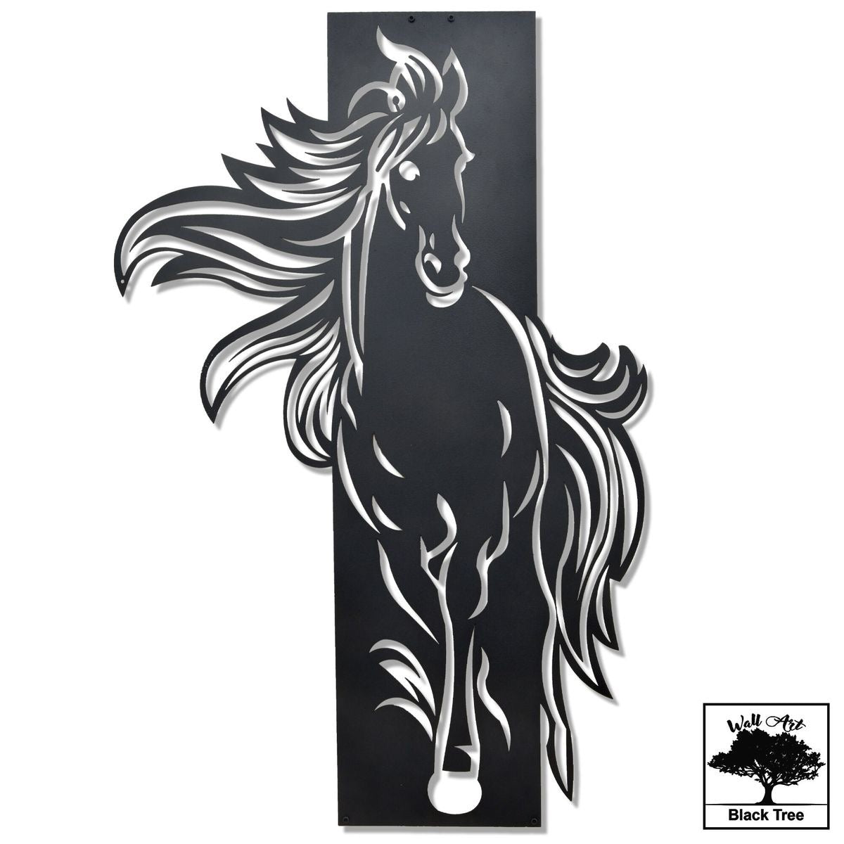 Acrylic and wood horse wall decor