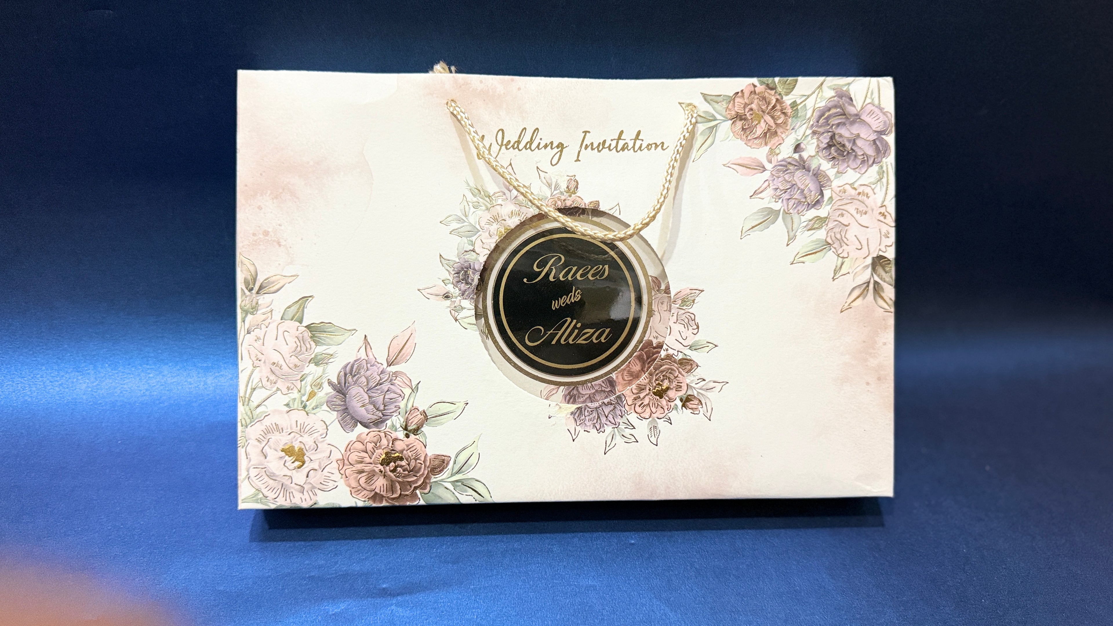 Unique floral Invitation box