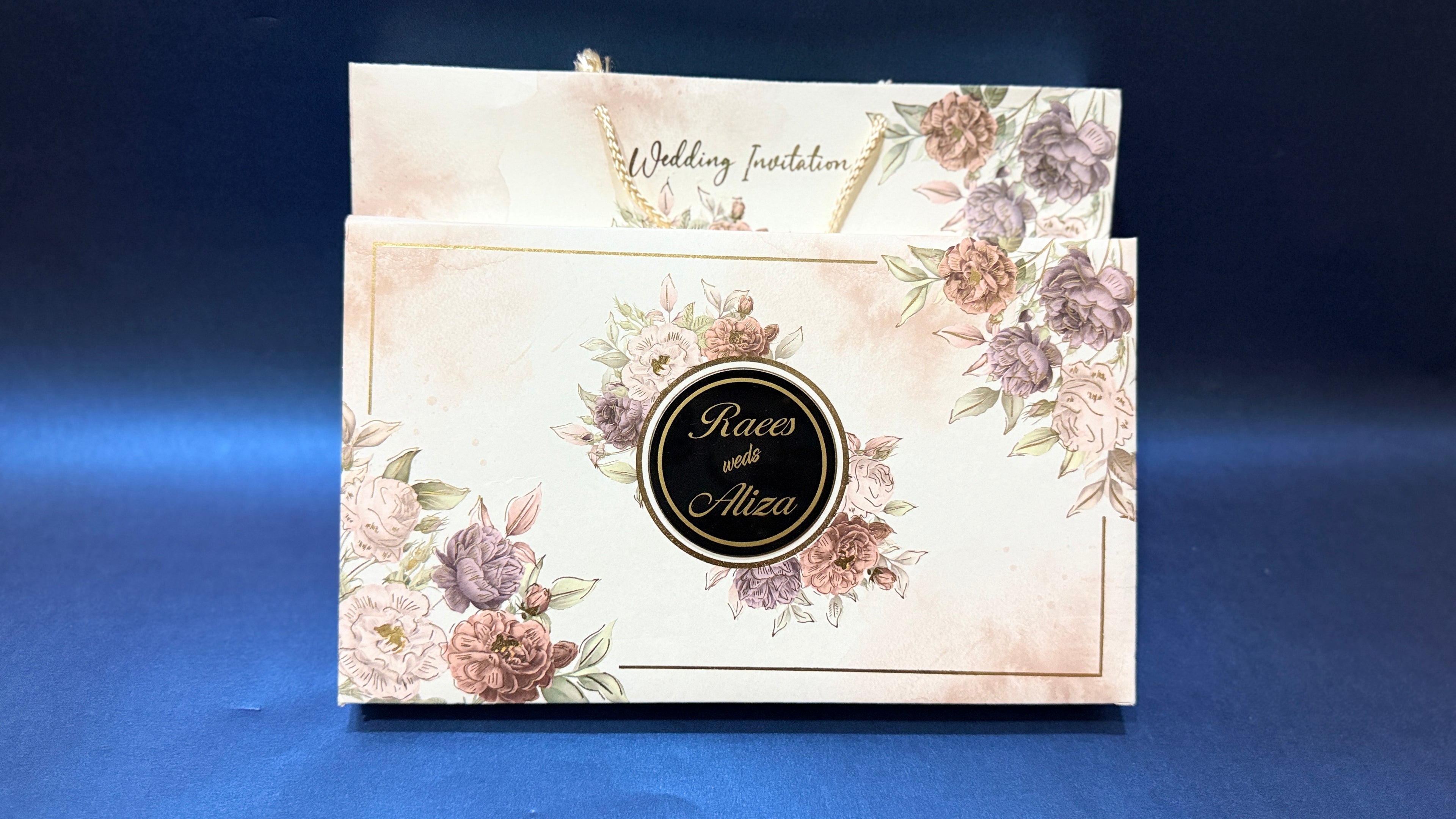 Unique floral Invitation box