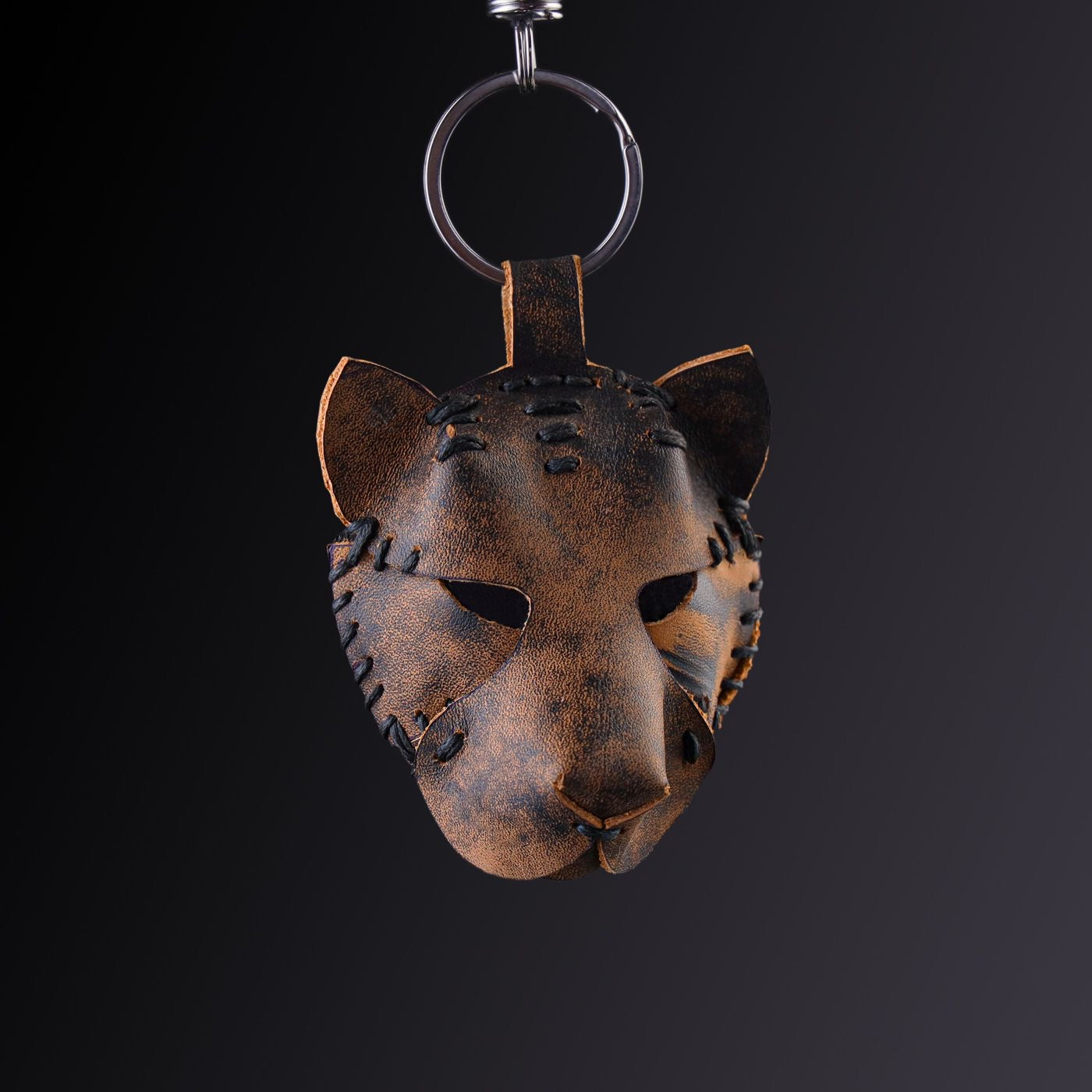 Wolf Leather keychain