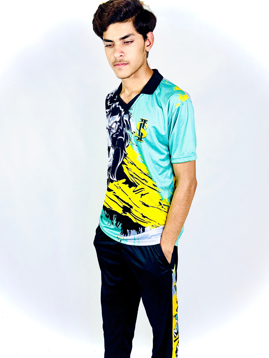 Cricket sports kit shirt and trousers