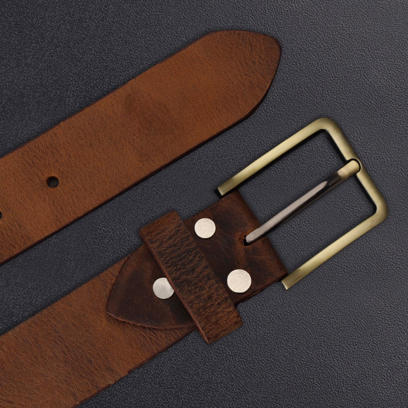 Red cow leather Belt