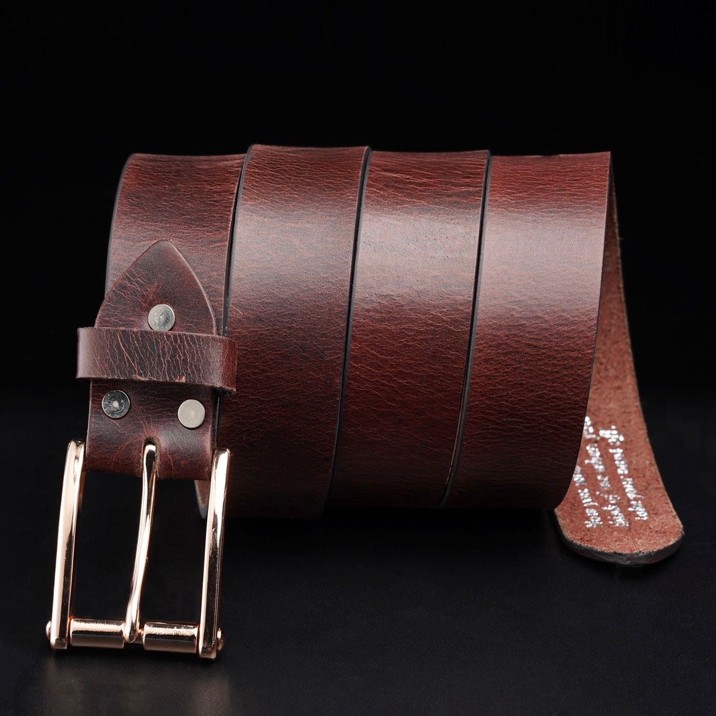 Cow leather belt