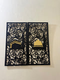 Islamic Wall Decore Black Wood & Golden Acrylic.