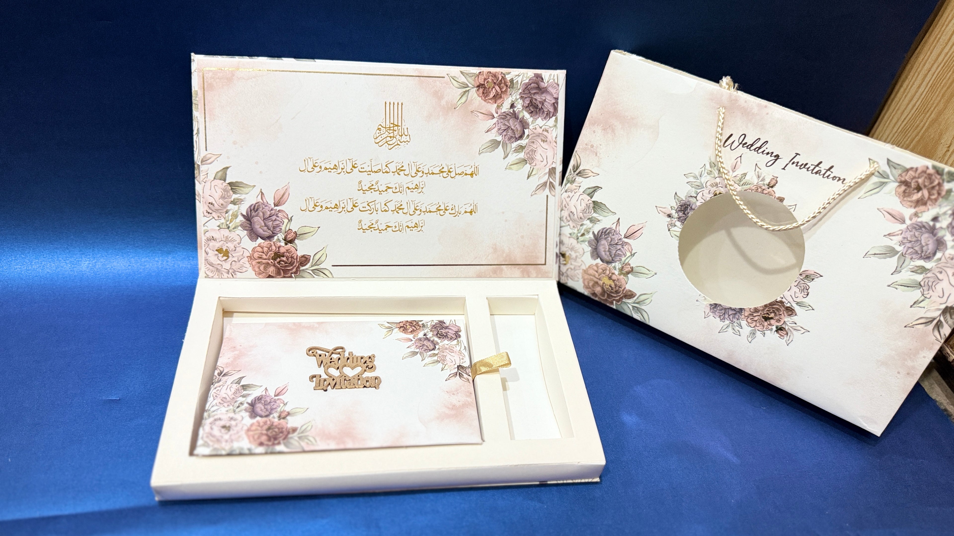 Unique floral Invitation box