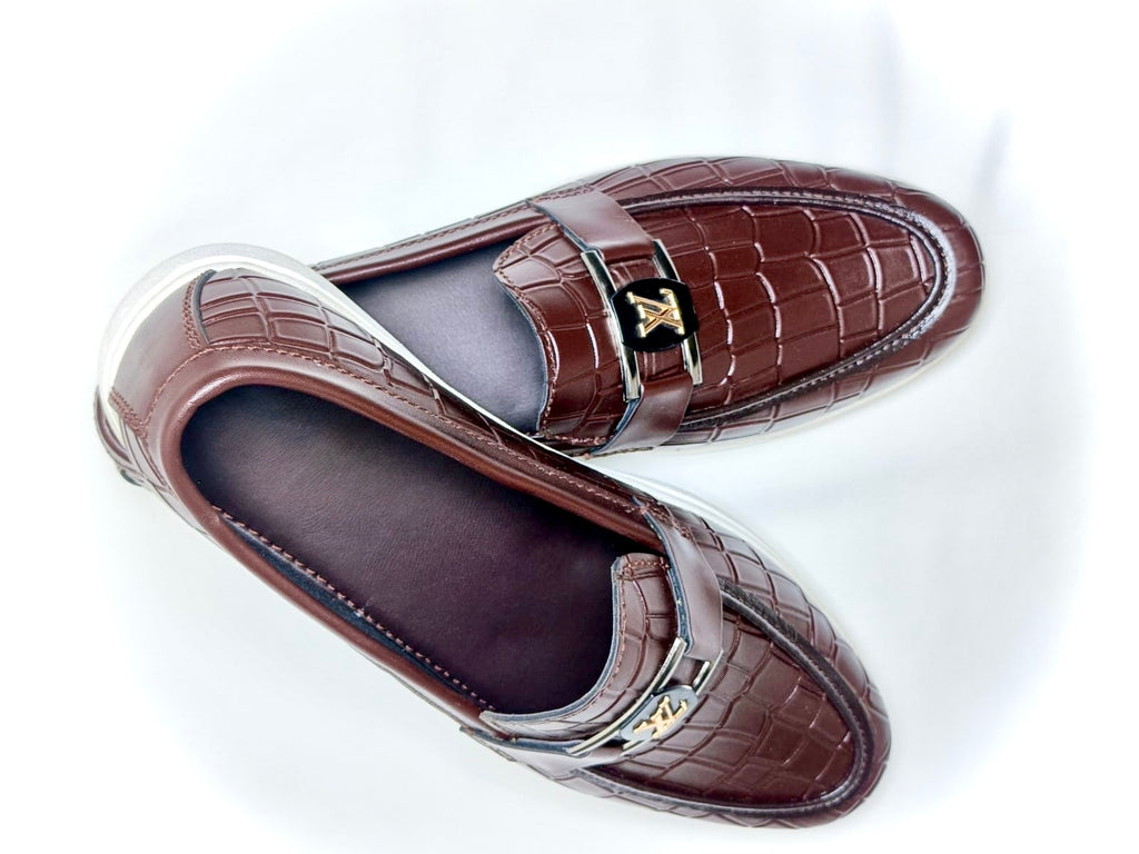 Crocodile leather shoes